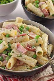 Creamy Ham Pea Pasta Recipe Pasta Recipes Pasta Recipes Peas Recipes
