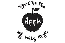 Download You Re The Apple Of My Eye Svg Cut File By Creative Fabrica Crafts Creative Fabrica PSD Mockup Templates