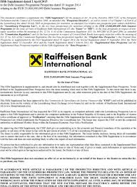 Additionally, the rbi group comprises numerous other financial service. Raiffeisen Bank International Ag Eur 25 000 000 000 Debt Issuance Programme Pdf Kostenfreier Download