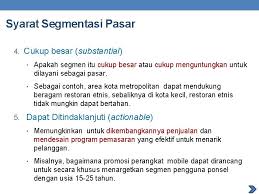 Materi kuliah manajemen pemasaran yang membahas tentang stpsegmentasi , targeting dan positioning. Pasar Untuk Ebisnis Pengertian Segmentasi Pasar Segmentasi Pasar