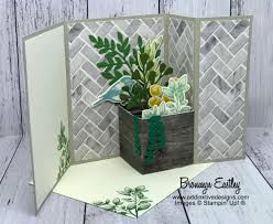 Demonstrator, sharing time saving tips when creating a set of cards. Planter Box Extended Z Fold Card Tutorial