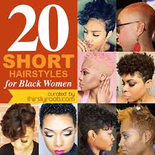 Short black hairstyle with a shaved line. 20 Amazing Short Hairstyles For Black Women