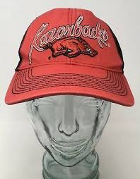 Our inventory of arkansas razorbacks football, baseball, and basketball apparel ensures we have what you need to root on arkansas all year long. Arkansas Razorbacks Baseball Cap Hat Capsmith Inc Ncaa Red Black Osfm Strap Back Arkansas Razorbacks Baseball Razorback Baseball Red Sox Baseball Cap