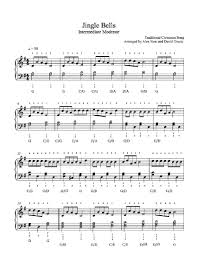 Jingle Bells By Traditional Piano Sheet Music Intermediate Level Sheet Music Music Theory Piano Piano Lessons For Beginners