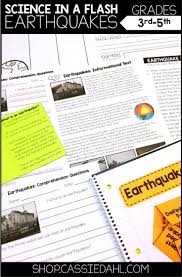 Earthquakes Print And Digital Distance Learning Informational Text Earthquake Interactive Notebooks