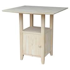 Check spelling or type a new query. Bar Height Bistro Dual Drop Leaf Dining Table Unfinished International Concepts Target