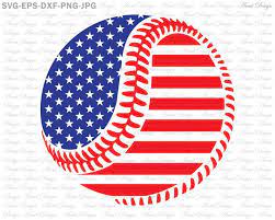 Baseball Svg 4th Of July Svg American Flag Svg Fourth Of Etsy In 2021 Baseball Svg Softball Svg Baseball Mom