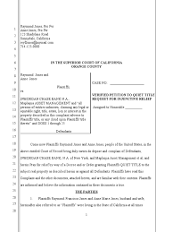Oct 01, 2020 · a quiet title is a document that proves your property ownership when a dispute occurs. Quiet Title Sample Chase Bank Washington Mutual