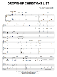 Though it was also released as a single, the song. Grown Up Christmas List Barbra Streisand Sheet Music