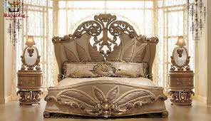 Maharaja Style High Carving Master Bedroom Set Furniture In 2021 Master Bedroom Set Beautiful Bedroom Decor Bedroom Sets Furniture King