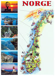 This map was created by a user. Detailed Tourist Illustrated Map Of Norway Norway Europe Mapsland Maps Of The World