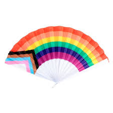 1x Rainbow Gay Pride Fabric Cooling Fan LGBTQ | BIG W