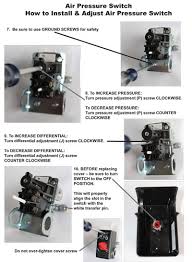 One such part is the air compressor pressure switch. How To Install Adjust An Air Pressure Switch