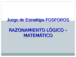 Este juego se basa en el desarrollo de las habilidades sensoriales y la construcción de agrupaciones básicas. Palitos De Fosforos Ppt Powerpoint