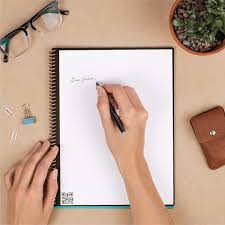 Each page has two halves, one lined and the other blank. Rocketbook Everlast Reusable Smart Notebook 32 Unusual But Practical Gifts That Will Wow Your Loved Ones This Christmas Popsugar Smart Living Photo 30