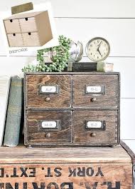 How To Make A Card Catalog From An Ikea Moppe Home Decor Tips Vintage Home Decor Diy Furniture