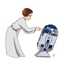 Princess Leia Art Princess Leia And R2d2 You Re My Etsy Star Wars Drawings Star Wars Art Star Wars Art Drawings