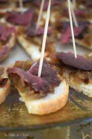 Toasts Confit D Oignons Magret Seche
