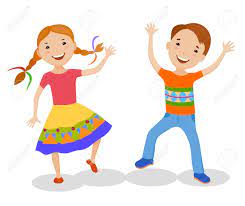 Hämta den här cartoon kids dancing vektorillustrationen nu. Dancing Of Little Cartoon Fun Kids In Colorful Clothes Royalty Free Cliparts Vectors And Stock Illustration Image 68552132