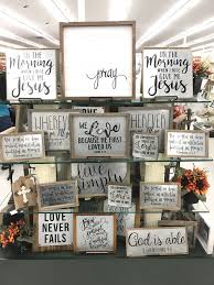 Hobby Lobby Merchandising Table Displays Work Hobby Lobby Decor Farmhouse Kitchen Decor Pallet Decor