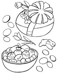 Aveti mai jos diverse desene cu imagini de pasti, cu iepurasi si oua vopsite. Planse De Colorat Pentru Paste Oua De Paste