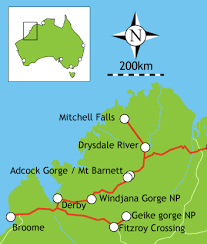 Darwin To Broome Road Trip Map Campervan Hire Broome To Darwin- 14 Day 4Wd Itinerary