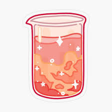 Cloudy Beaker Transparent Sticker By Nabibibi In 2020 Magic Aesthetic Orange Aesthetic Transparent Stickers