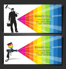 Your painter business card can be a simple tool to communicate your contact details or you can expand it slightly to list a range of services you provide making it a mini promotional brochure. Painters Business Cards Vector Images Over 380