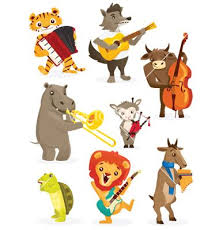 Musical Animals Vector Image On Vectorstock Animal Doodles Animal Illustration Music Illustration