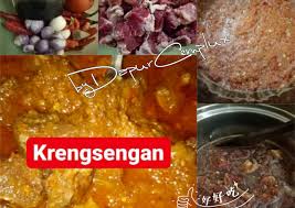 Sajian daging sapi berkuah kental dan pekat ini punya bumbu khas yaitu petis udang. Resep Krengsengan Daging Suroboyo An Radea