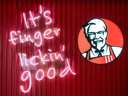 The logo is also currently used. Kfc Pausing Finger Lickin Good Motto Due To Hygienic Implications