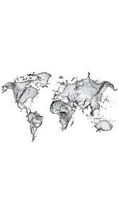 Water Map Black White Phone Wallpaper Background World Map Wallpaper Map Wallpaper Iphone Background