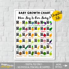 printable baby growth chart how big is my baby this week