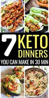 Easy Keto Dinner Recipes You Can Make In 30 Minutes Or Less Quick Dinner Recipes Keto Dinner Ketosis Diet Recipes