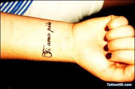 Italian Tattoo Ti Amo Piu Italian Tattoos Tattoos Wrist Tattoos