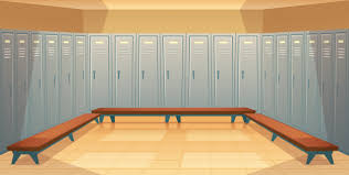 Such lockers are usually installed in fitness clubs, schools, sporting facilities and workers' changing rooms in plants and industrial facilities. Free Vector Cartoon Background With Rows Of Individual Lockers Empty Dressing Room With Closed Metal