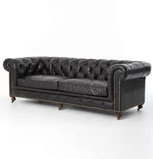 5 out of 5 stars (49) sale price $205.10 $ 205.10 $ 273.47 original price $273.47 (25% off) favorite add to. Conrad 96 Vintage Black Leather Chesterfield Sofa Zin Home