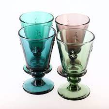 Set Of Colored Bee Wine Glass La