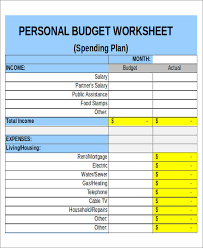 Free 33 Budget Forms In Pdf Ms Word Excel