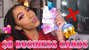 20% off $100 w/ maximum discount of $250 get 20% off minimum $100 print order and maximum discount of $250, before taxes. How To Get Business Cards For Only 8 Diy Business Cards Starting A Lipgloss Business Pt 14 Youtube
