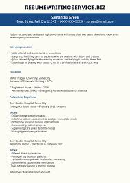 Professional Er Nurse Resume Example Emergency Room Nurse Nursing Resume Registered Nurse Resume