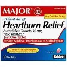 Heartburn Relief Famotidine 10 Mg Tablets Box Of 30
