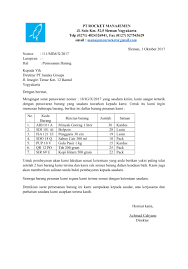 Jika surat ini diajukan dari pihak individu atau tidak berbadan usaha, bisa tanpa kop surat dan langsung bisa menggunakan identitas diri diawal surat. Contoh Surat Untuk Pemesanan Barang Contoh Surat