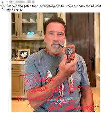 He is also known as the successful actor, businessman, author as well as a politician. Arnold Schwarzenegger Gets A Handmade Pipe From A Fan Actor Calls It Fantastic
