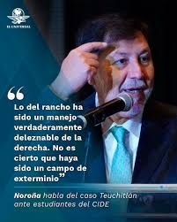 Fernández Noroña reiteró en varias ocasiones en que fue cuestionado que  hasta ahora no hay evidencias de que Teuchitlán había un campo de  exterminio y acusó a “la derecha” y a los