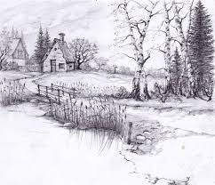 ~ 'a writers' retreat' jane tims, november 29, 2012. Scenery Drawing Of Nature Coloring Pages Blog Landscape Drawings Landscape Pencil Drawings Drawing Scenery