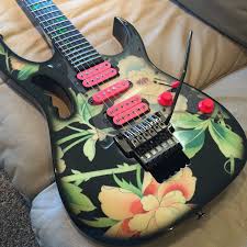 Link me notify me credit me for personal use, not for use outside da. Ibanez Jem77 Fp Steve Vai Signature Black Floral Pattern Reverb Ibanez Guitars Guitar Ibanez