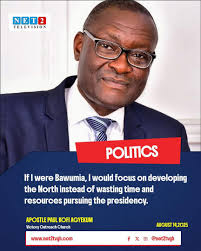 Bawumia knows his followers are gullible, so he uses the word "policy" just  to impress them. Leadership is everything...