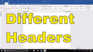 We did not find results for: Different Headers On Different Pages Microsoft Word Tutorial Youtube