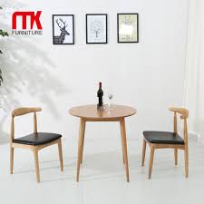 Complete with one compact table with a beveled glass top and two swivel bar stools, this set is crafted from metal in a galaxy bronze finish that blends easily with a variety of. Small Round Oak Dining Table With 4 Legs Dining Room Furniture Set Sturdy And Durable Buy Round Oak Dining Table Classic Dining Table Designs Dining